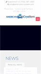 Mobile Screenshot of americancryostem.com